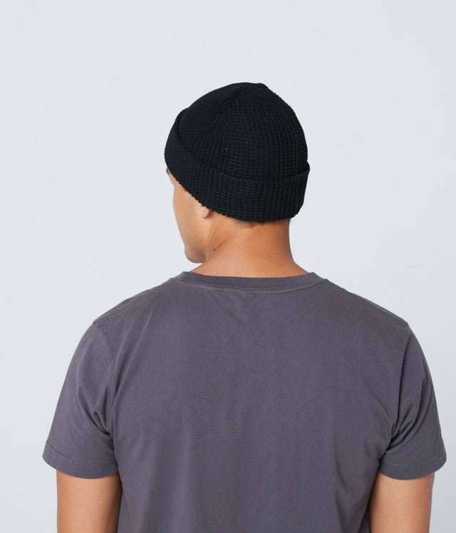 Recycled Waffle-Knit Beanie