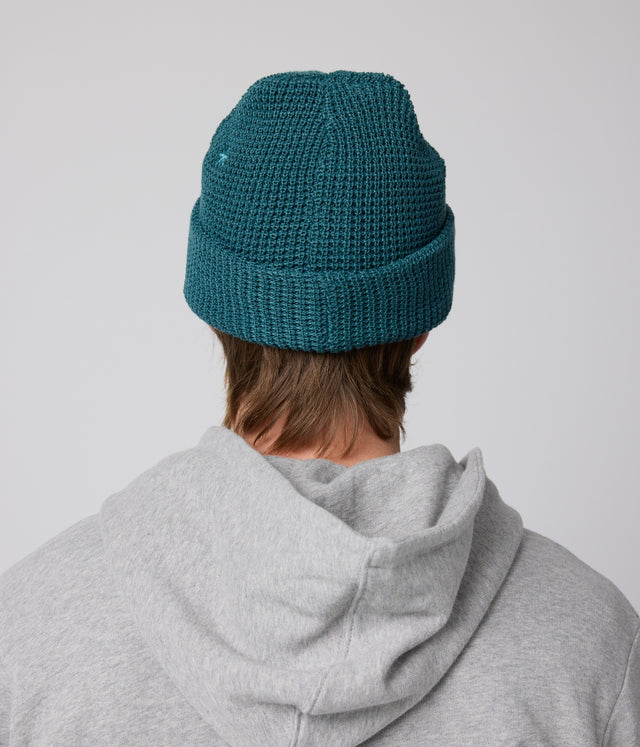 Recycled Waffle-Knit Beanie